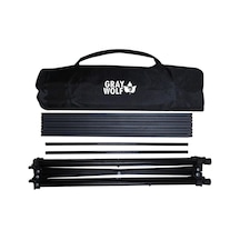 Gray Wolf Alüminyum Deluxe Katlanır Kamp Masası Taşıma Çantalı Alm102 Siyah