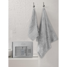 Bambu Havlu Takımı Doğal Ve Yumuşak Dokulu 50x90 Gri