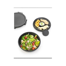 Brb-8710755206344-brabantia Make Take Dark Grey Plastik Bölmeli Yemek Taşıma Tabağı 1.3l Koyu Gri