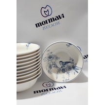 Güral Porselen Kuş 12 Adet 14 Cm Çorba Kase