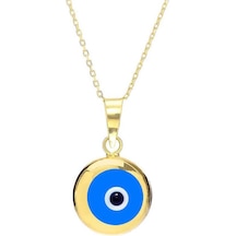 Moom Mücevherat Kadın 14 Ayar Altın Nazar Göz Kolye N11.40323