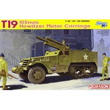 Dragon 6496 1/35 Ölçek, T19 105mm Howitzer Kundağı Motorlu Top Plastik Model Kiti-49907