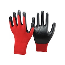 Kaanflex Kf-444-r No:10 Kırmızı-siyah 12 Li Nitril Eldiven