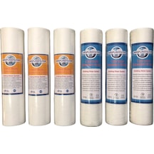 Su Arıtma Sediment Filtre 5 Mikron 3 Adet + 1 Mikron 3 Adet