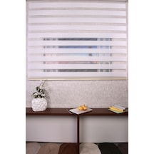 Beyaz Düz Etek Dilimsiz 616-b/1 Zebra Stor Güneşlik Perde