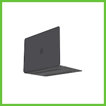 Bezos Apple Macbook Uyumlu Air 13.3 Apple Macbook Uyumlu Buzlu Kapak - Füme Dmc