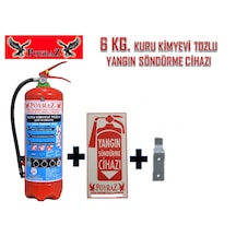Kuru Kimyevi Tozlu Yangın Söndürme Tüpü 6 KG