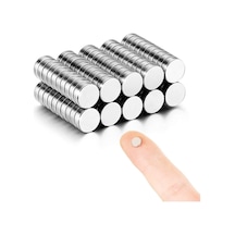 100 Adet Çap 6mm X Kalınlık 1mm Yuvarlak Süper Güçlü Neodyum Mıknatıs