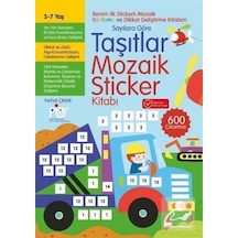 Taşıtlar Mozaik Sticker Kitabı Sayılara Göre 3 - 7 / Ferhat Çınar
