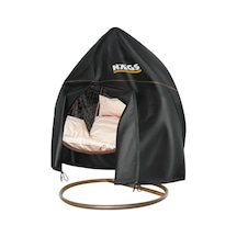 Haegs Bahçe Salıncağı Örtüsü, Rattan Salıncak Koltuk Koruma Kılıfı Brandası, Hamak Sandalye Dış Mekan Su Geçirmez Mobilyası Koruyucu Örtü - Çift Kişilik, 230 X 200cm