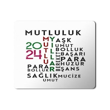 2024 Mutlu Yıllar Para Sağlık Mousepad Mouse Pad