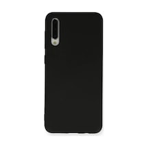 Samsung Galaxy A30s Kılıf Nano İçi Kadife Silikon - Siyah