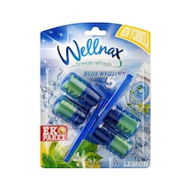 Wellnax Klozet Bloğu Mavi Su 2'li Limon Kokulu 24'li Paket