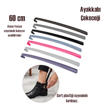 Porsima Org-200 Askılı Ayakkabı Çekeceği Uzun Plastik Kerata Ayakkabı Giyme Aparatı 60cm
