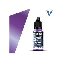 Vallejo 77129 18 Ml. Celestial Violet, Base, True Metallic Metal Tmm Serisi Model Boyası Renkli