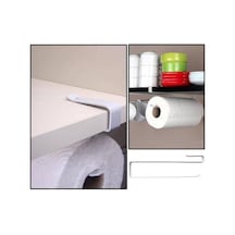 Metal 2 Cm Kalınlık Raf Altı Kağıt Havlu Fincan Askılığı Beyaz - 915785942 Beyaz