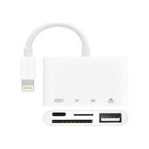 Apple Uyumlu iPhone  X 11 12 13 Pro Plus Kart Okuyucu Kamera Bağlantı Kiti Şarj