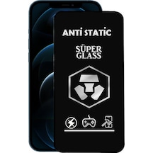 Apple Uyumlu iPhone 12 Pro Max Tam Kaplayan Anti Statik Dayanıklı Süper Cam Ekran Koruyucu