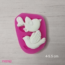 Yy0762 İkili Uçan Kuş Silikon Kalıp