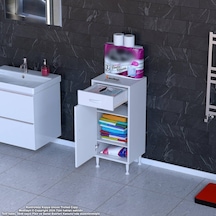 Modilayn Emir 40 X 88 X 32,5 Cm 1 Çekmece 1 Kapak 2 Raf 3 Bölme Çok Amaçlı Banyo & Mutfak Dolabı