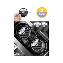 Ford P100 Karbon 7 Cm Bardak Altlığı 2 Adet Ford Amblemli P100 Yazılı Spor Şıklığı İçin 2 Adet