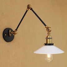 Riolight Retro Üç Mafsallı Hareketli Başlık Metal Aplik Çap: 22Cm (550639920) Siyah