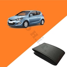 Hyundai İ20 09-14 Uyumlu Deri Direksiyon Kılıfı Kaliteli Dikmeli Siyah