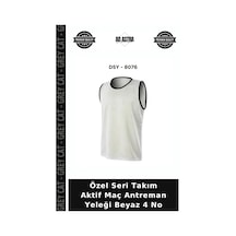 Özel Seri Takım Aktif Maç Antreman Yeleği Beyaz 4 No