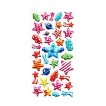 Sticker Kabartmalı Stiker Defter, Planlayıcı Etiket Limlra-015 - 17x9 Cm Parti Yıldızları