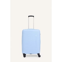 Defacto Unisex Sert Kapaklı Orta Boy Valiz H2407axnsbe813 Mavi-be813