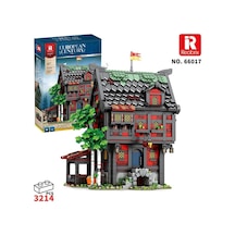 Reobrix 66017 Haçlı Hanı Yaratıcı Yapı Blok Seti Building Block Medieval Tavern The Crusader's Inn - 2953 Parça