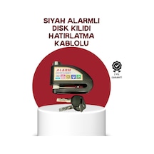 Güvenlik Sensörlü Alarmlı Disk Kilidi Motosiklet Ve Bisiklet İçin
