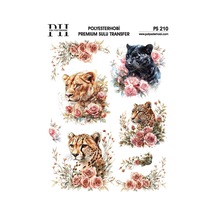 Polyesterhobi Premium Sulu Transfer 25x35 Cm Kaplan Desenli Ps 210