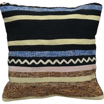 Zehra Abla Halı Yeni El Dokuma Dekoratif Kilim Kırlent Yastık Kılıfı 6749 Çok Renkli