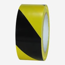 Yer Işaretleme Bandı Pvc 50Mm*30Mt Sarı-Siyah (1Adet)