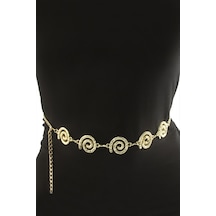 Çiçek - 652 - Metal Zincir - Glblseme - Kemer Sarı