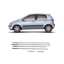 Hyundai Getz Krom Cam Çıtası 6parça 2002 Ve Üzeri P.çelik