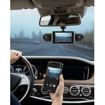 Wifi - 866 - Destekli Araç İçi Kamera 170 Derece Geniş Açılı Ve Loop - Cadde101 - Kayıt Özellikli