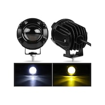 Space Offroad Sis Lambası 40w Beyaz-Amber Çakarlı Adet 12-30v / Lass297