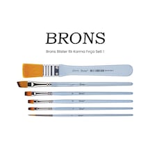 Brons Blister 6Lı Karma Fırça Seti 1