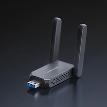 Ma37beh Be6500 Wi-fi 7 Kablosuz Usb Adaptör 6.5 Gbps Üç Bant Hız 6 Ghz Desteği Yüksek Kazançlı Anten Usb 3.0 Dahili Sürücü Tak Çalıştır Wpa3 Güvenlik Windows 10/11 Uyumlu