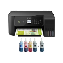 Tanklı L3260 Uyumlu Photoink Mürekkepli Tanklı Yazıcı 1 Siyah Mürekkep