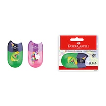 Faber Castell Unicorn & Dino Apple Çift Hazneli Kalemtraş - 8 Adet Tarı