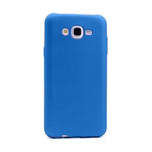 Samsung Galaxy Uyumlu J7 (2015) Arka Kapak Silikon Kılıf + Temperli Cam Ekran Koruyucu