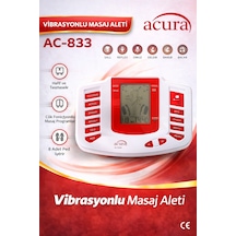 Vibrasyonlu Masaj Aleti Kırmızı - Beyaz