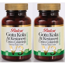 2 Adet Balen Gotu Kola At Kestanesi Üzüm Çekirdeği V3 (60 Kapsül)