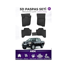 Mitsubishi L200 2005-2018 Araca Özel Havuzlu "karbon" Paspas Takı