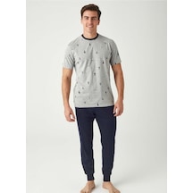 Mod Collection Çapalı Paça Lastik Bilekli Erkek Pijama Takım