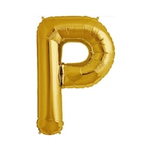 P Harf Folyo Balon Altın Gold 100 CM Doğum Günü. Yaş Günü. Parti