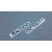 Skoda Octavia A7 5e 2013-2020 Bagaj Yazı Seti Krom 2 Ürün Uyumlu